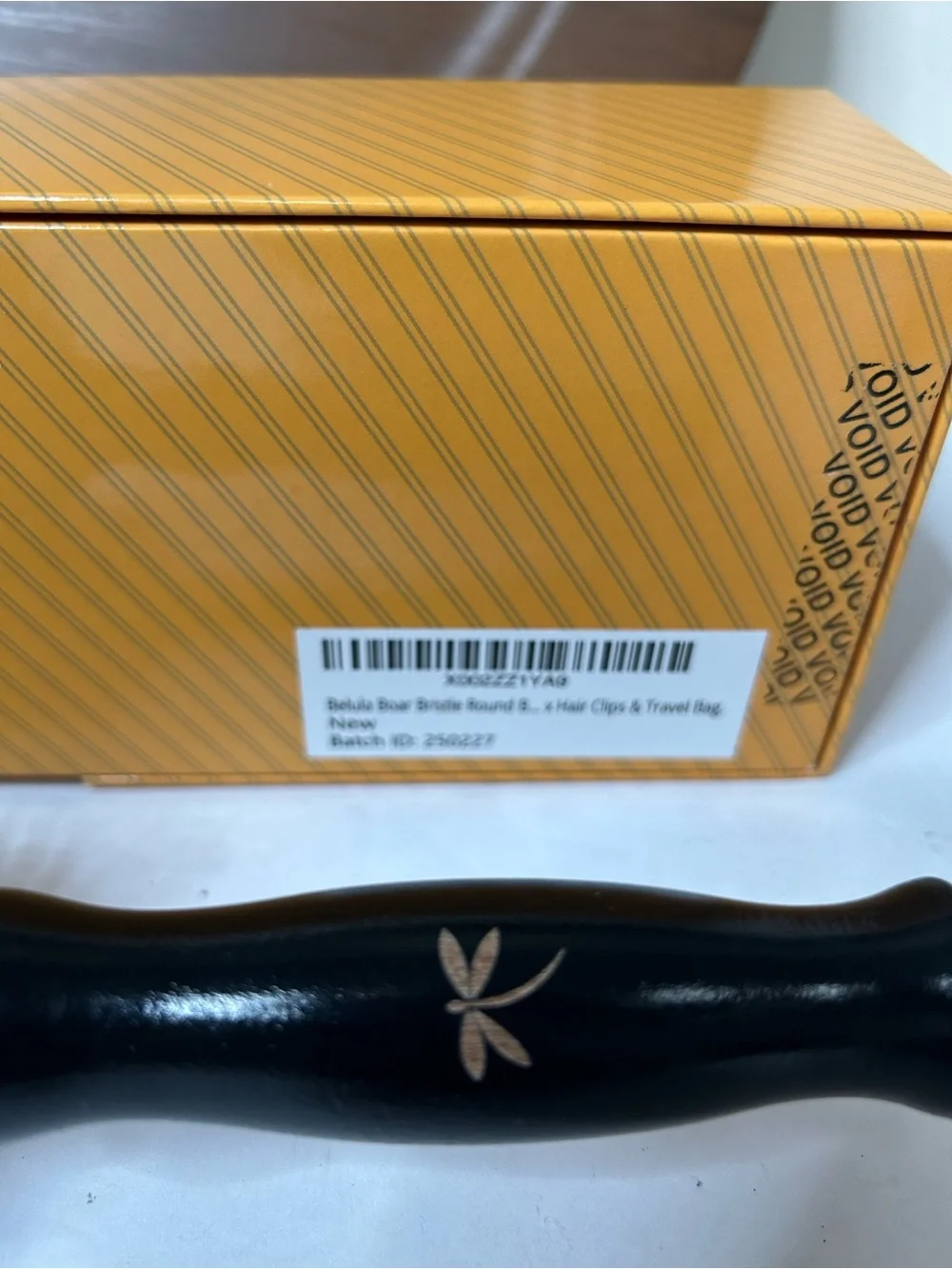 NEW Belula Boars Hair Bristle Round Brush Open Box